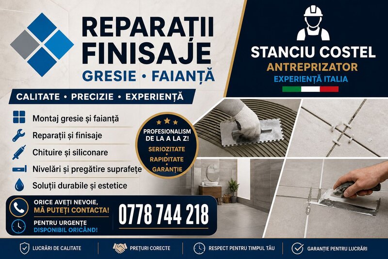 Oferim servicii de amenajare interioare si exterioare